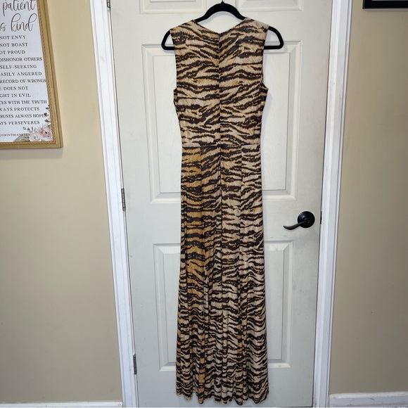 RONNY KOBO
Uzina Mesh Animal Print Round Neck Sleeveless Maxi A-Line Dress Sz M - Picture 8 of 14